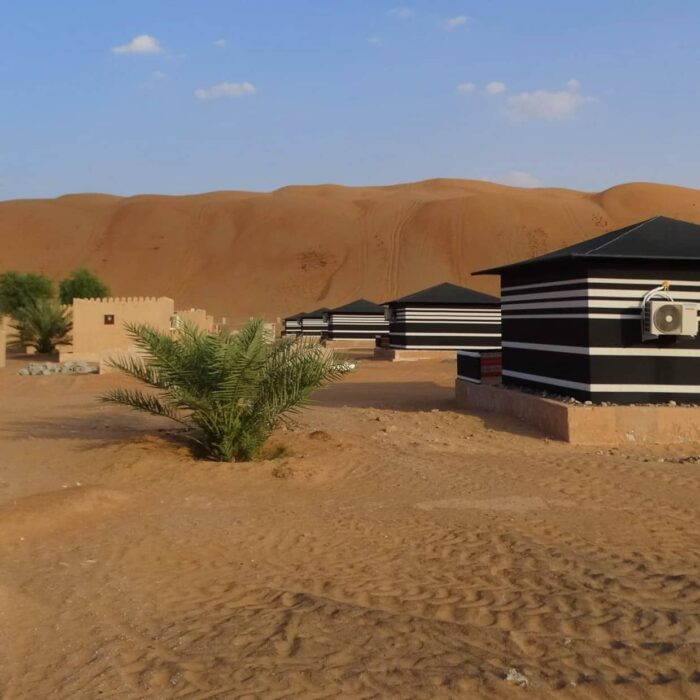 Ubytování v Wahiba Sands, Omán, autor P.K.