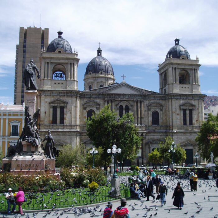 Katedrála na Plaza de Murillo, La Paz, Bolívie, archiv Enjoy Travel