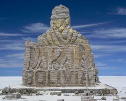 Dakar Ralley monument, Salar de Uyuni, Bolívie, archiv Enjoy Travel